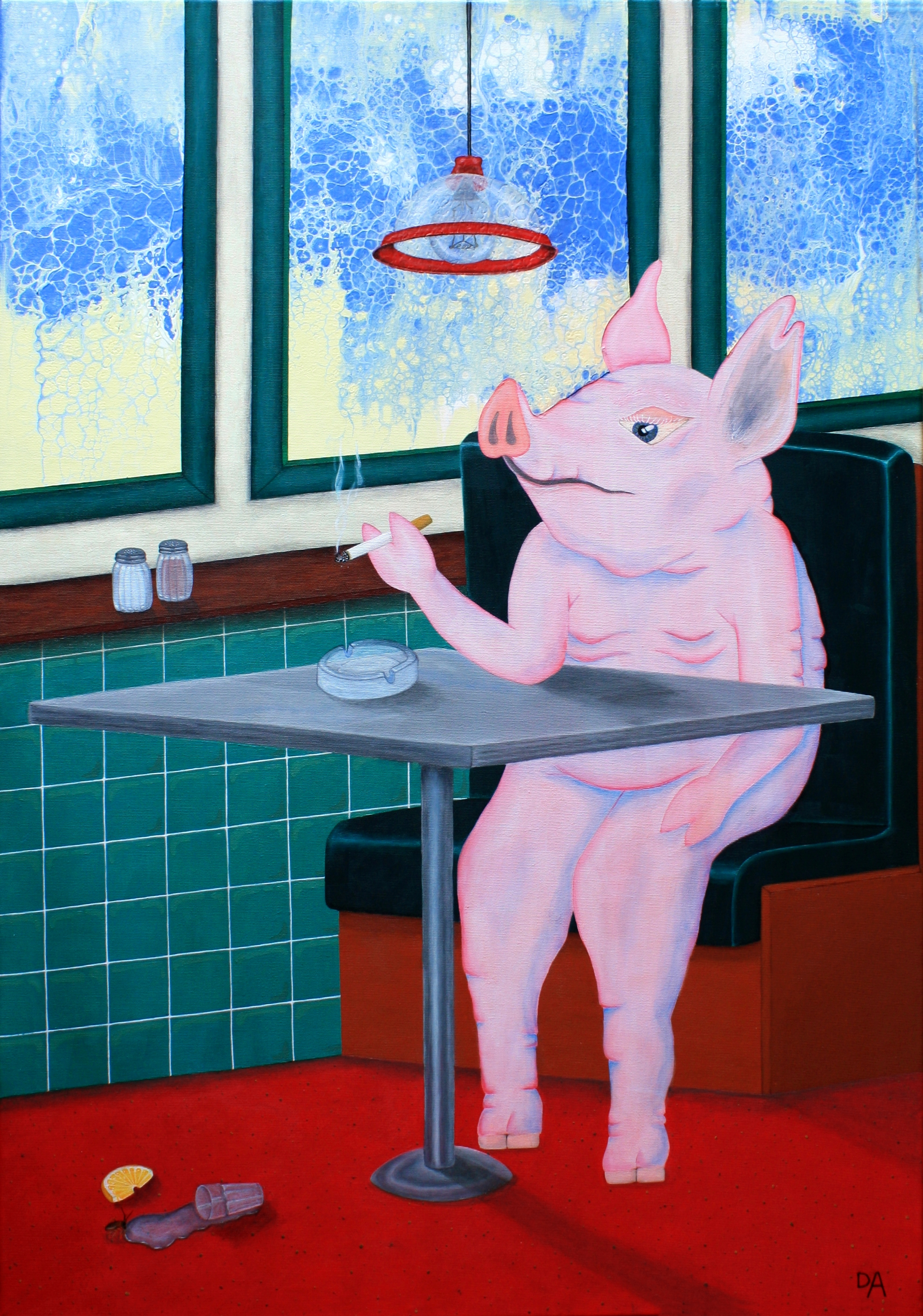 "Animal Diner" Kunstwerk als animiertes Video von Diana Amendt